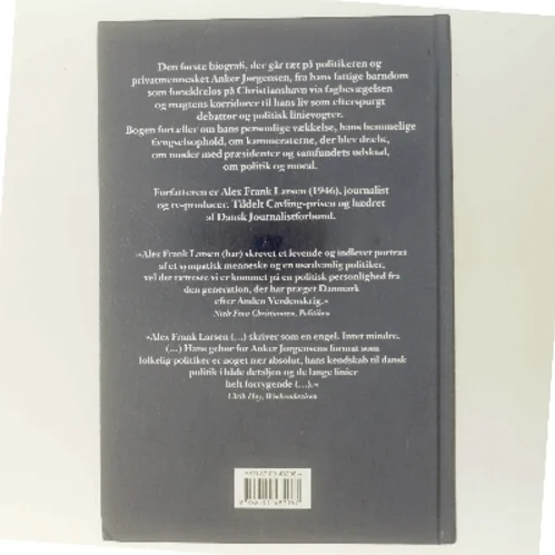 Anker : mennesket, magten, meningerne af Alex Frank Larsen (f. 1946) (Bog)