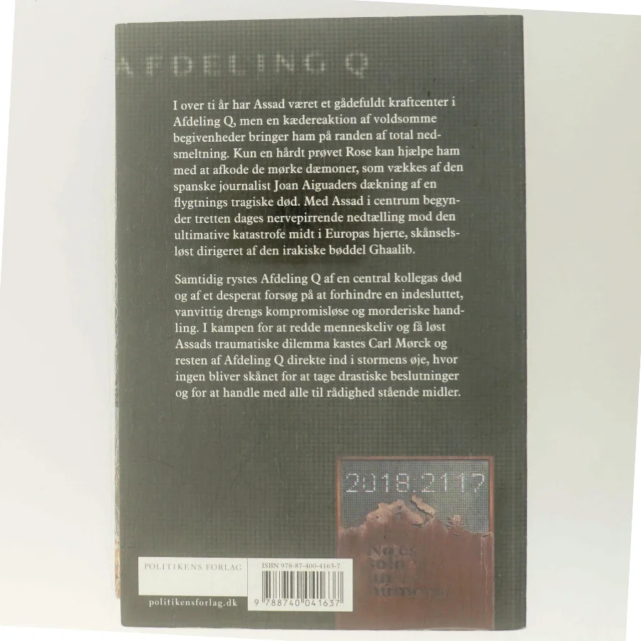 Afdeling Q - Bind 8 af Jussi Adler-Olsen (Bog)