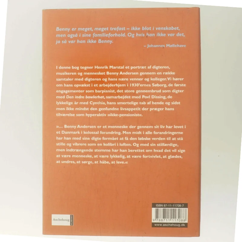 Benny Andersen - et liv ved klaveret af Henrik Marstal (Bog)