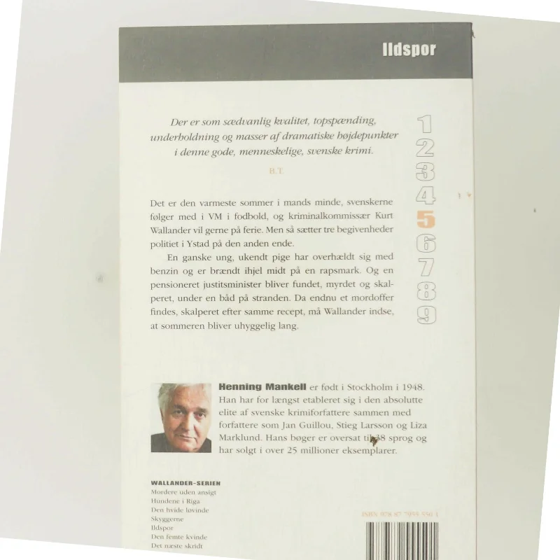 Ildspor af Henning Mankell (Bog)