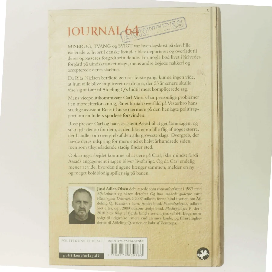 Journal 64 : krimithriller af Jussi Adler-Olsen (Bog)