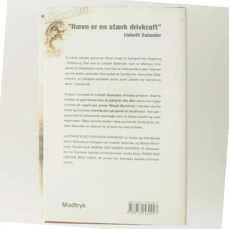 Luftkastelletderblevsprngt Stir up a Hornets' Nest of Girl. Shi Dige Larsen. the Danish Original. Hardcover](chinese Edition) af Stieg Larsson (Bog)