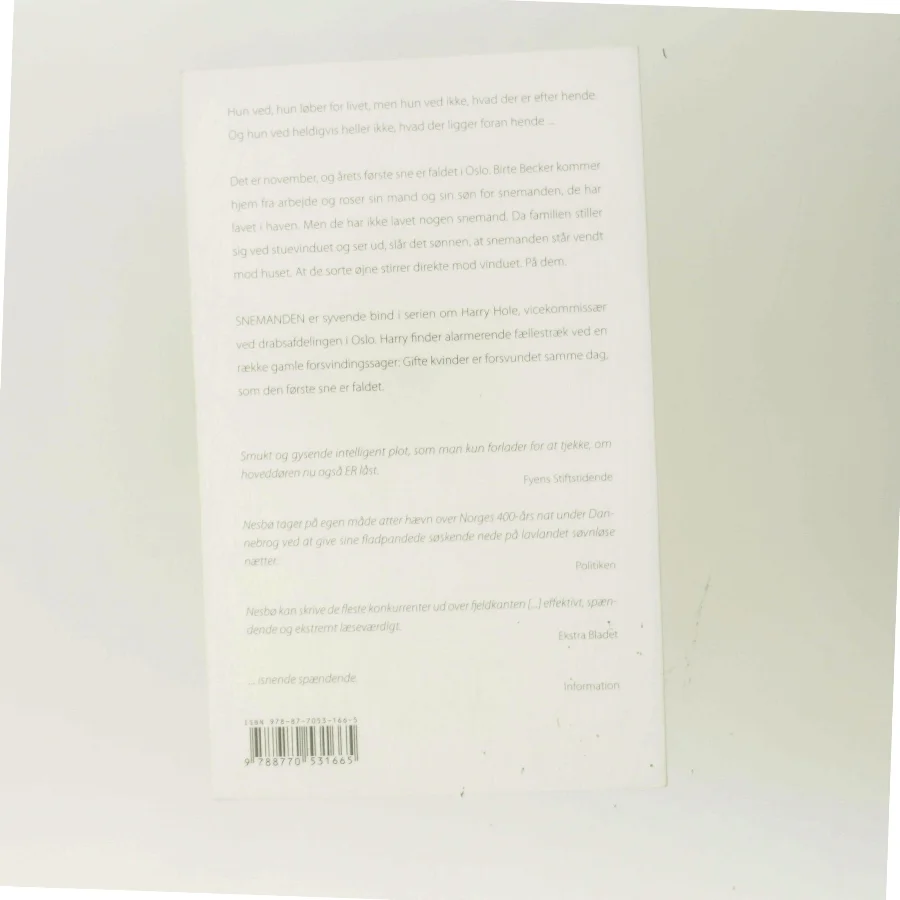 Snemanden af Jo Nesbø (Bog)