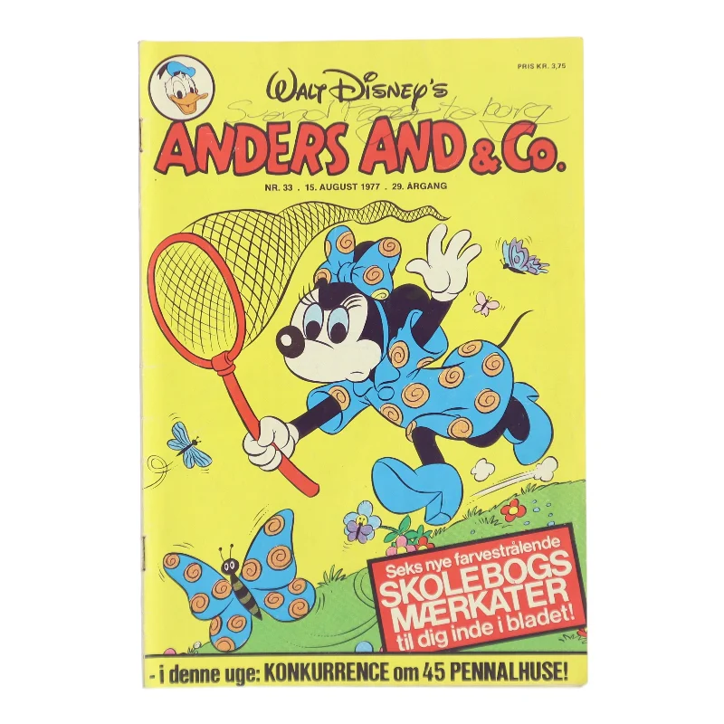 Anders And & Co. tegneserie nr. 33, 1977 fra Disney af <Bog forfattere ikke angivet> (Bog)