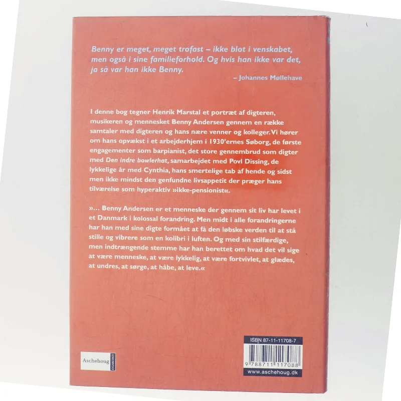 Benny Andersen - et liv ved klaveret af Henrik Marstal (Bog)
