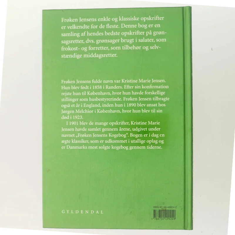 Frøken Jensens grønsagsretter af Kristine Marie Jensen (f. 1858) (Bog)