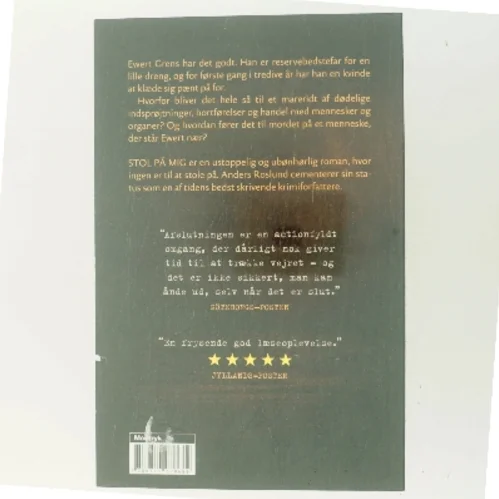 Stol på mig af Anders Roslund (Bog)