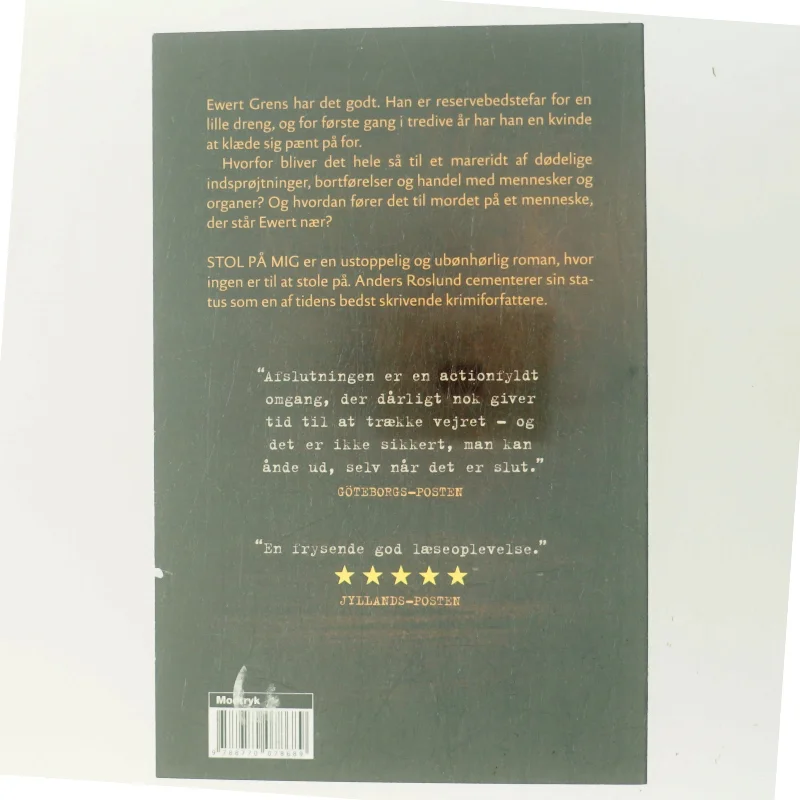 Stol på mig af Anders Roslund (Bog)