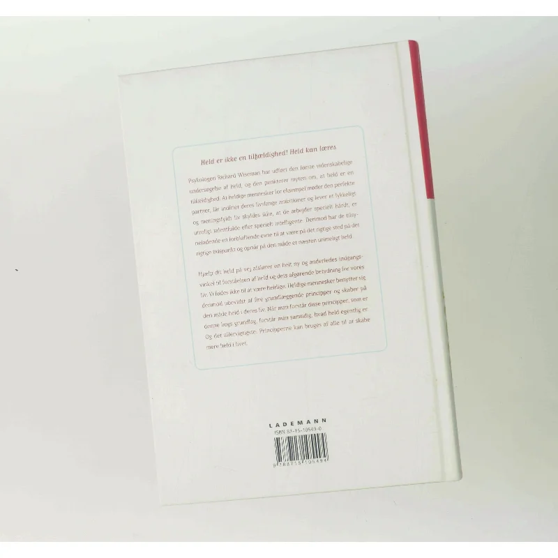 Hjælp dit held på vej : lær at blive mere heldig - og få et bedre liv af Richard Wiseman (Bog)