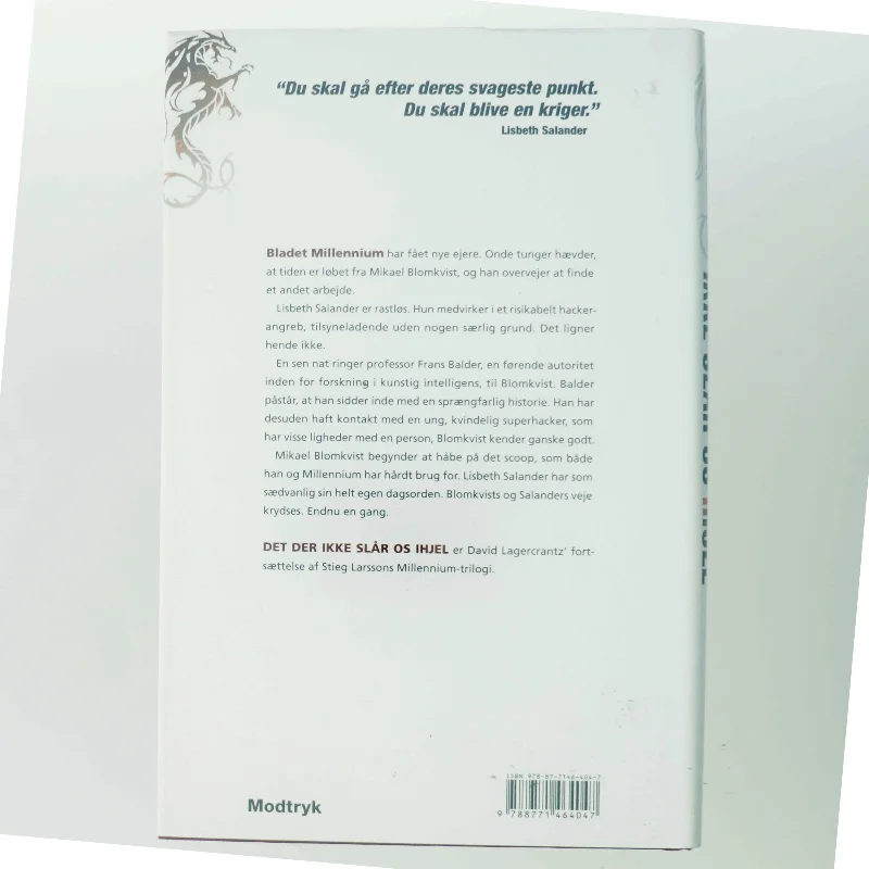 Det der ikke slår os ihjel af David Lagercrantz (Bog)