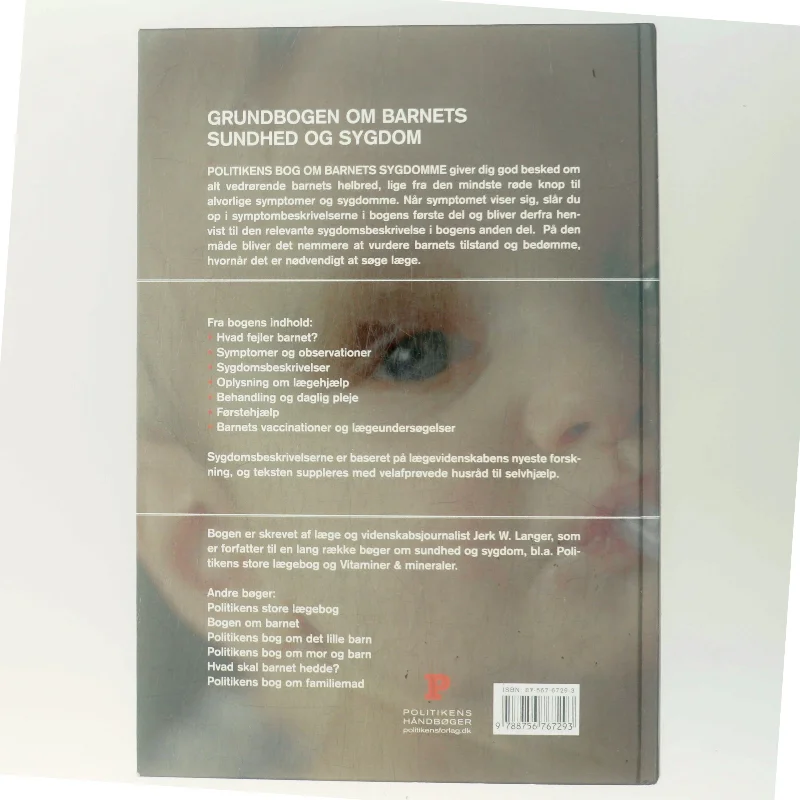Politikens bog om barnets sygdomme af Jerk W. Langer (Bog)