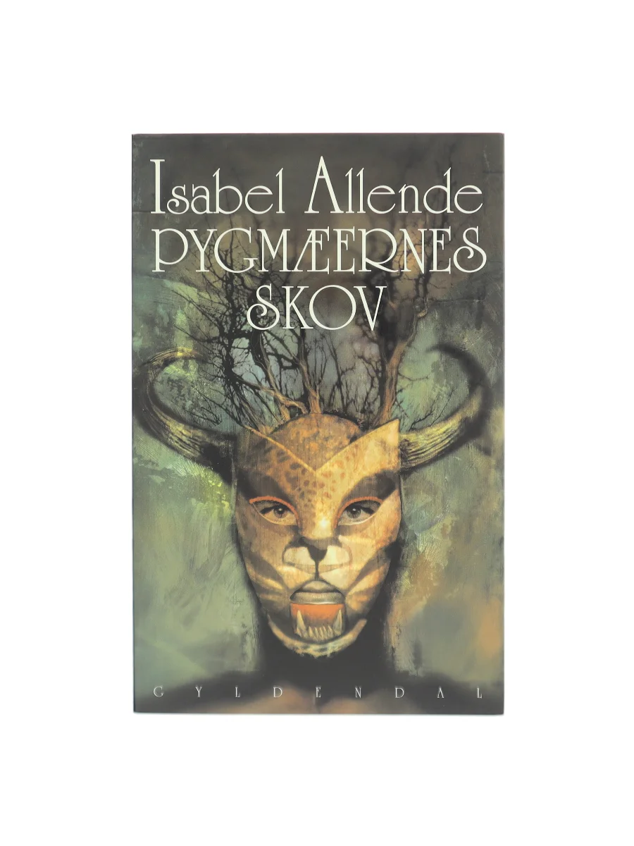 Forsiden af Pygmæernes skov (El bosque de los pigmeos) af Isabel Allende