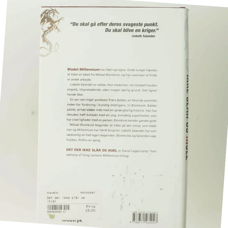 Det der ikke slår os ihjel af David Lagercrantz (Bog)