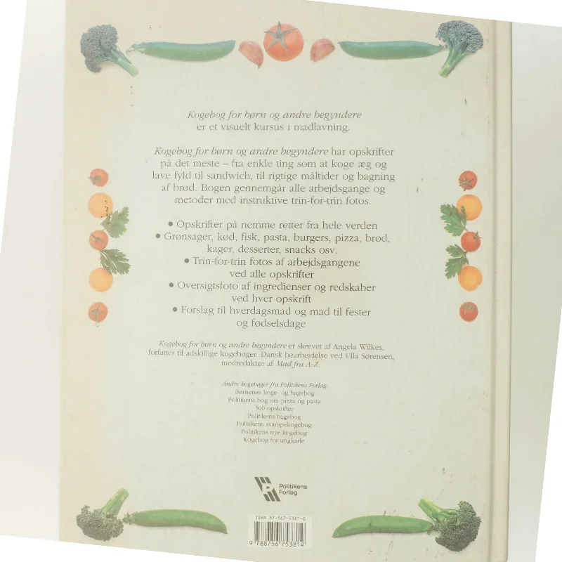 Kogebog for børn og andre begyndere af Angela Wilkes (Bog)