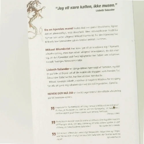 Hende der må dø af David Lagercrantz (Bog)