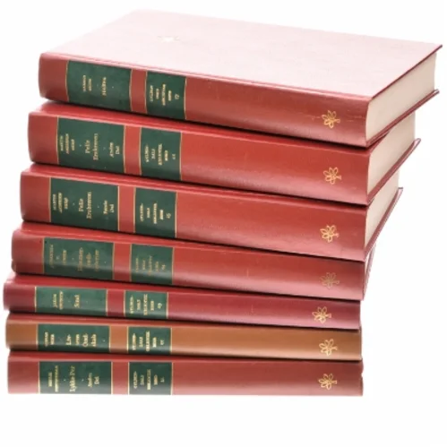 Samling af røde bøger
