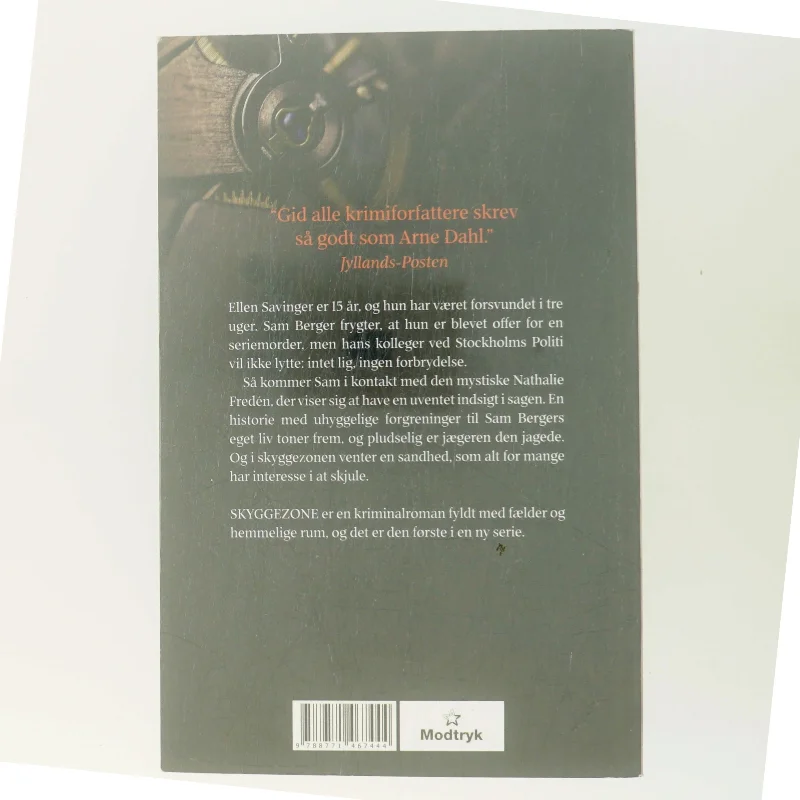 Skyggezone : kriminalroman af Arne Dahl (f. 1963) (Bog)