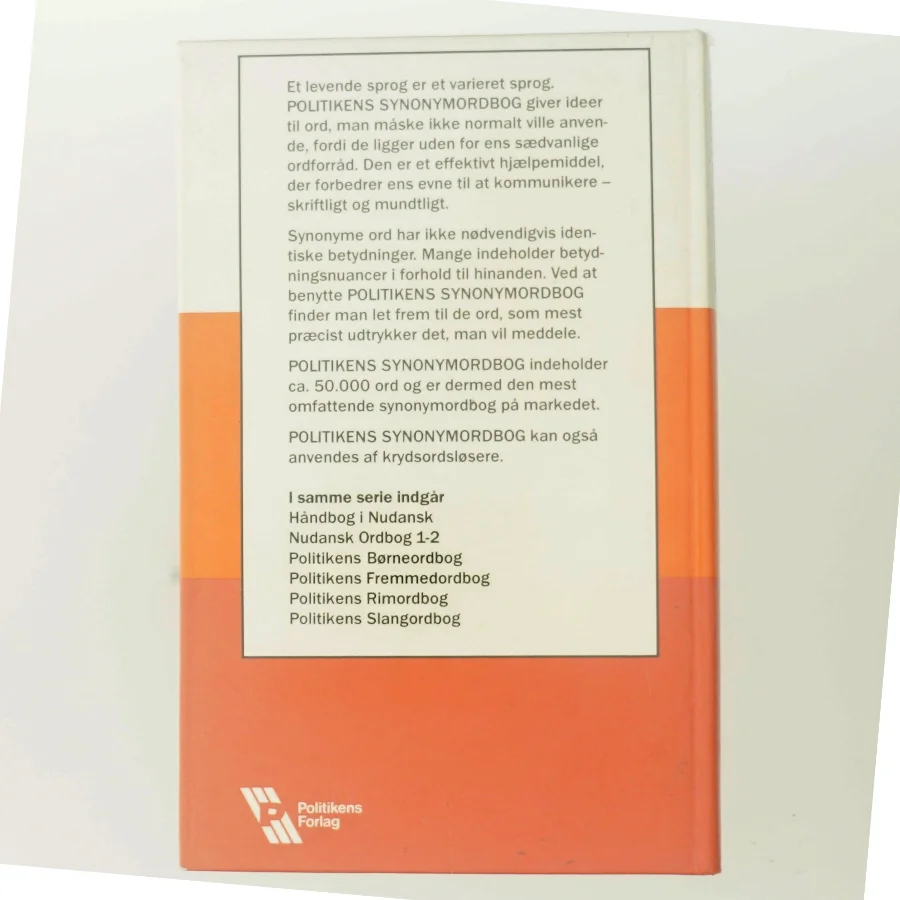 Politikens Synonymordbog fra Politikens Forlag