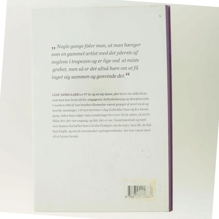 Fruen kommer i dag af Cecilie Frøkjær (Bog)