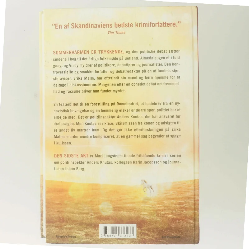 Den sidste akt : kriminalroman af Mari Jungstedt (Bog)