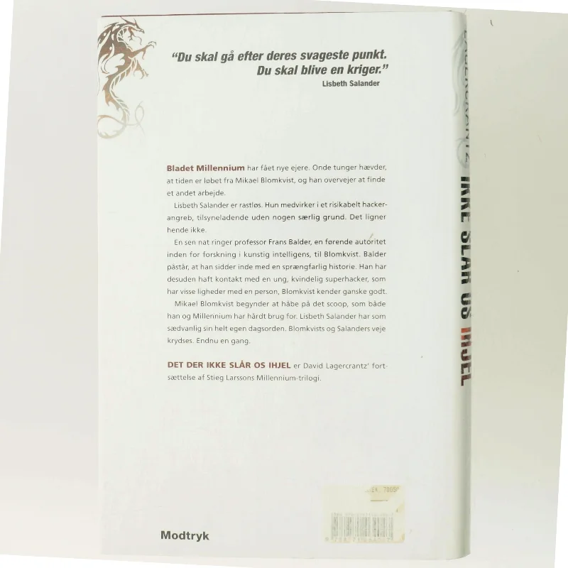 Det der ikke slår os ihjel af David Lagercrantz (Bog)