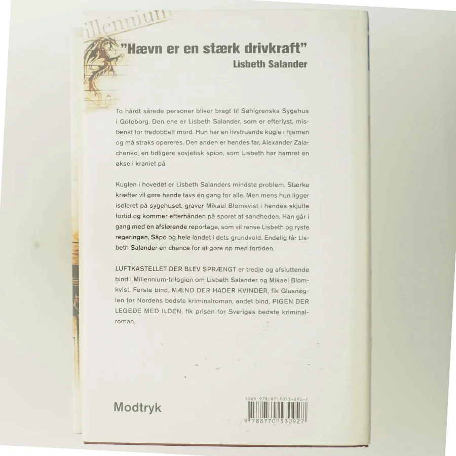 Luftkastelletderblevsprngt Stir up a Hornets' Nest of Girl. Shi Dige Larsen. the Danish Original. Hardcover](chinese Edition) (Bog)