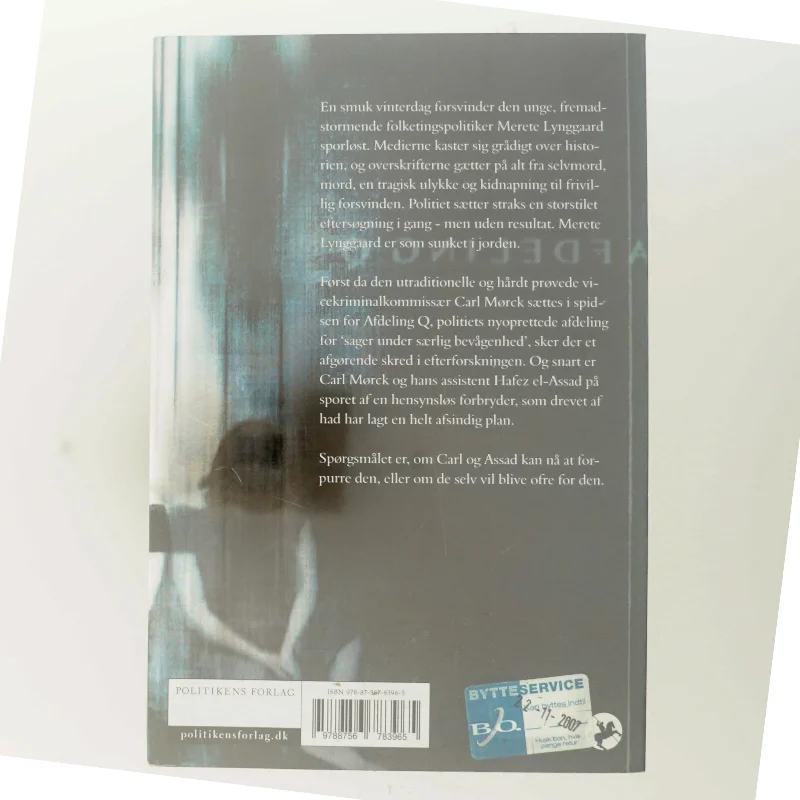 Kvinden i buret : krimi af Jussi Adler-Olsen (Bog)