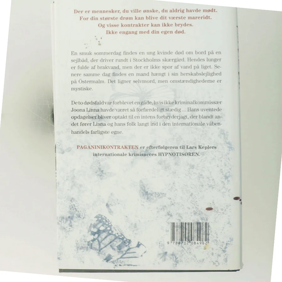 Paganinikontrakten : Kriminalroman (Danish Language) af Lars Kepler (Bog)