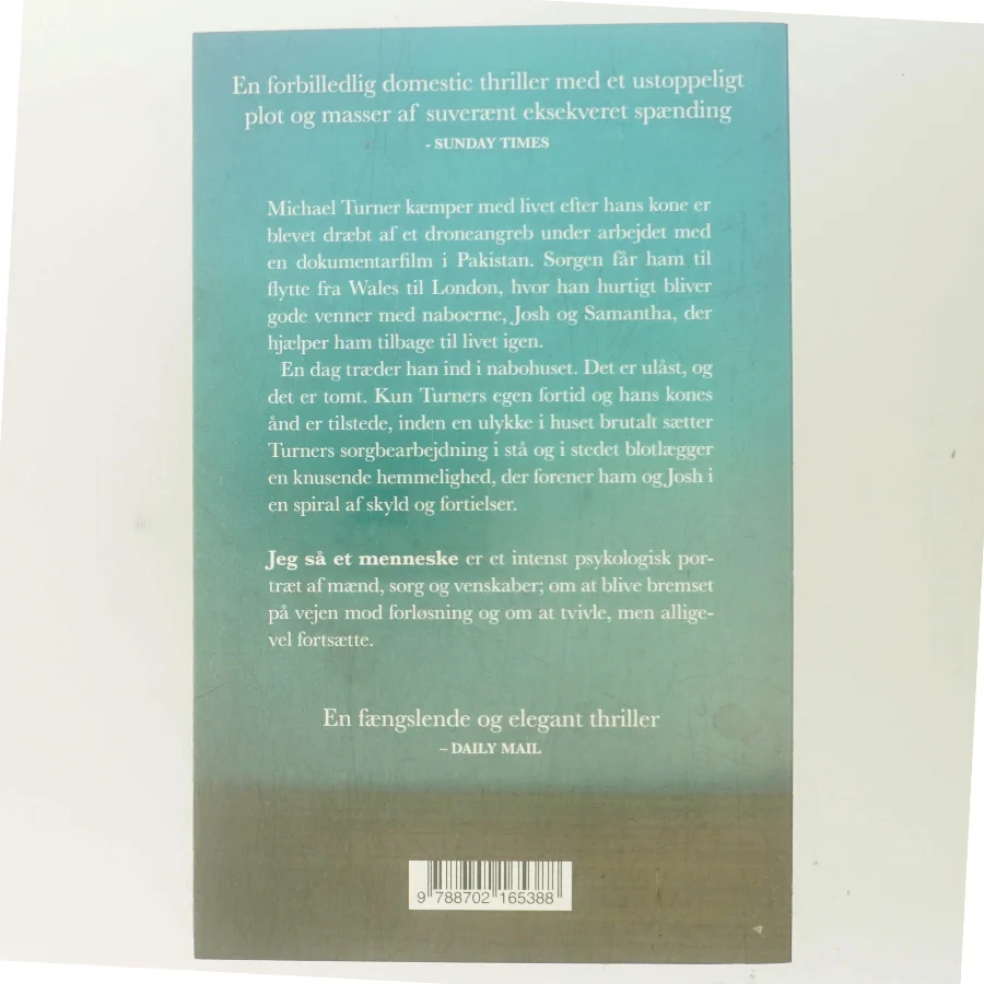 Jeg så et menneske af Owen Sheers (f. 1974) (Bog)