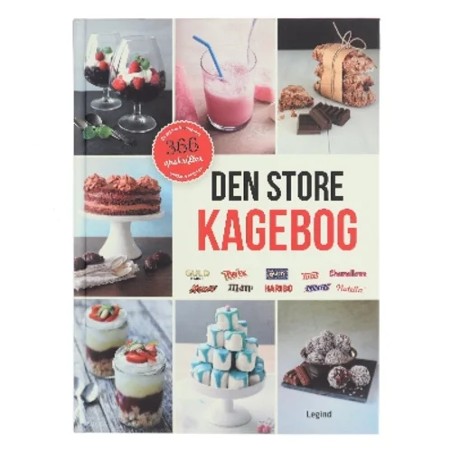 Den store kagebog : 366 kultopskrifter : Nutella, M&M's, Mars, Chamallows, Toms Guld Barre, Twix, cola, Toms Skildpadde, Haribo, Snickers, Den Gamle Fabrik, Toms Ekstra, Smarties, Galle & Jessen af Ukendt (Bog)