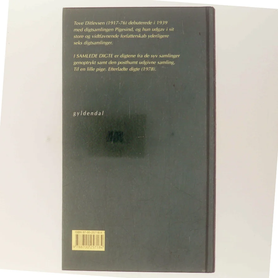 Samlede digte af Tove Ditlevsen (Bog)