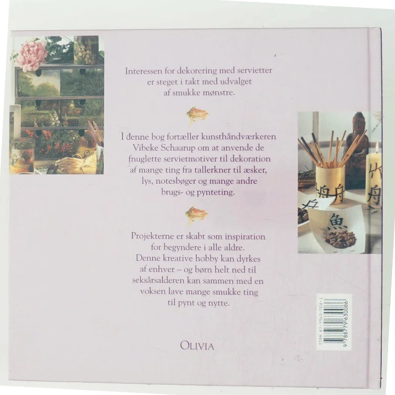 Servietmotiver : en begynderbog af Vibeke Schaarup (Bog)
