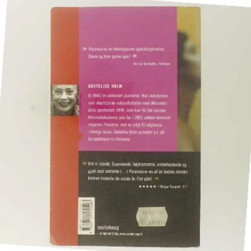 Paranoia : kriminalroman af Gretelise Holm (f. 1946) (Bog)