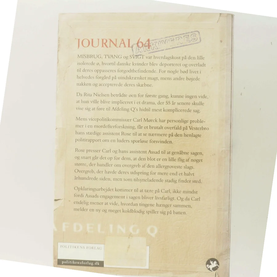 Journal 64 af Jussi Adler-Olsen (Bog)