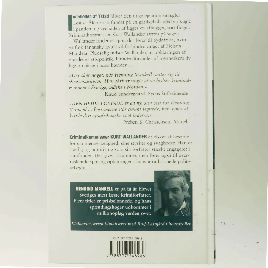 Den hvide løvinde af Henning Mankell (Bog)