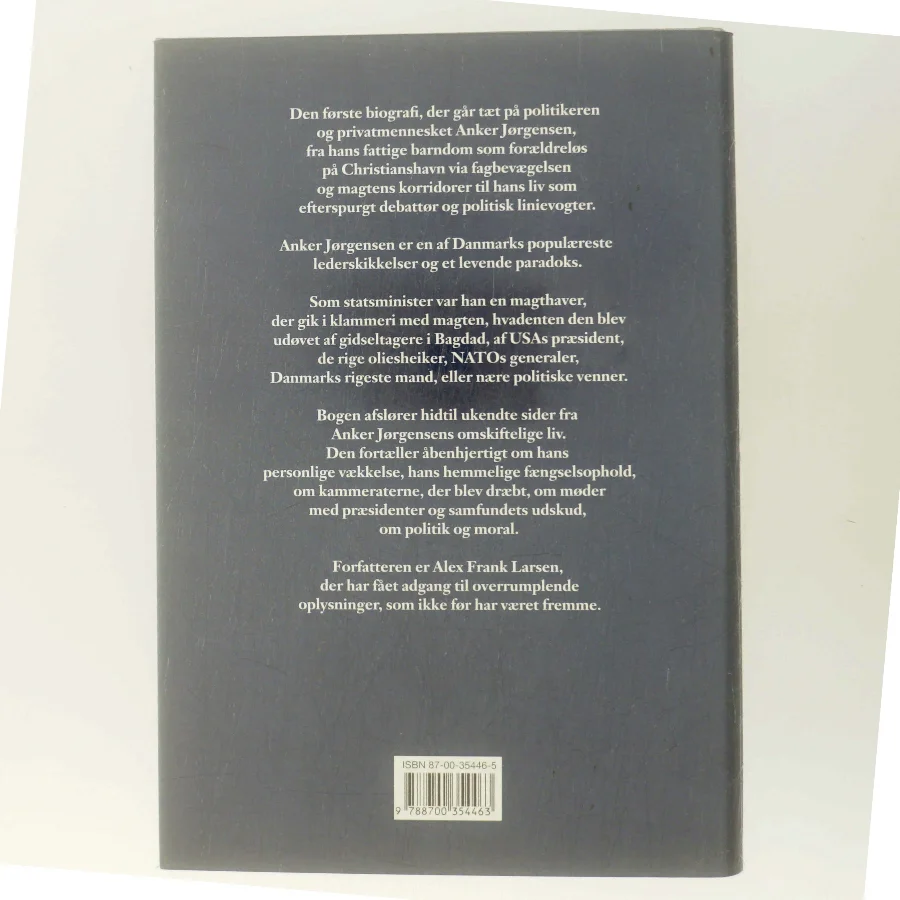 Anker : mennesket, magten, meningerne af Alex Frank Larsen (f. 1946) (Bog)