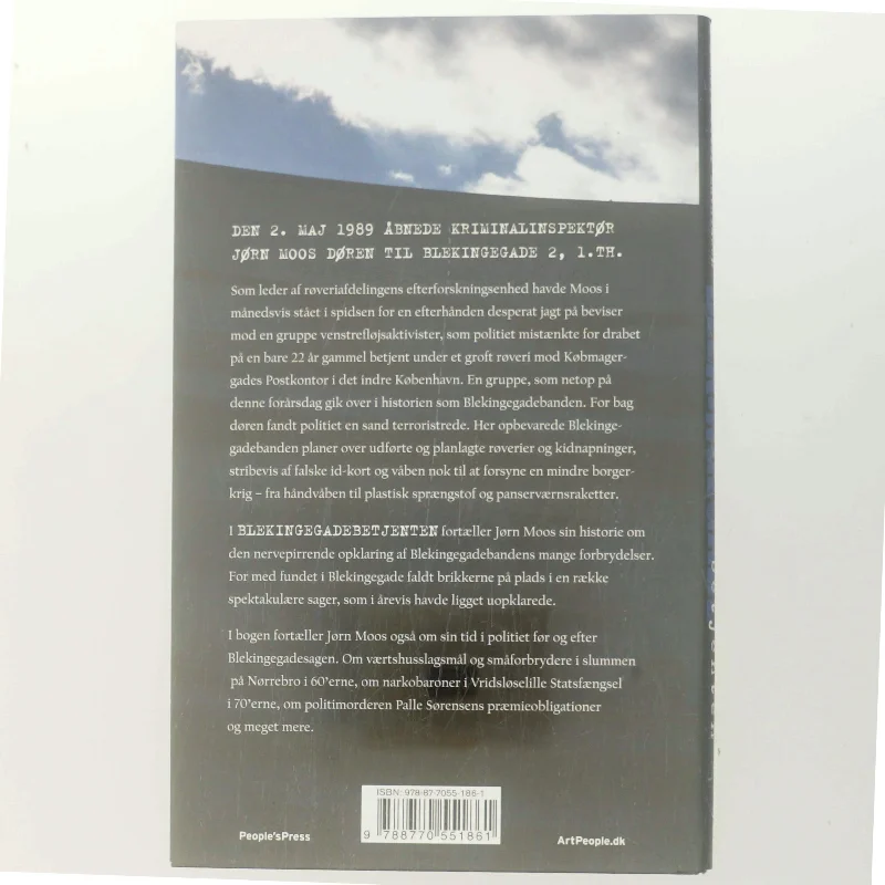 Blekingegadebetjenten : kriminalinspektør Jørn Moos fortæller (Bog)