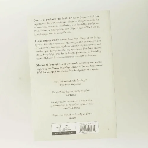 Mænd vi høstede : memoirer af Jesmyn Ward (Bog)