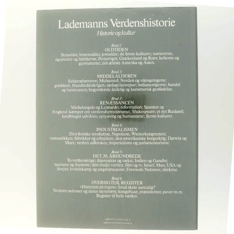 Lademanns Verdenshistorie (Bog)