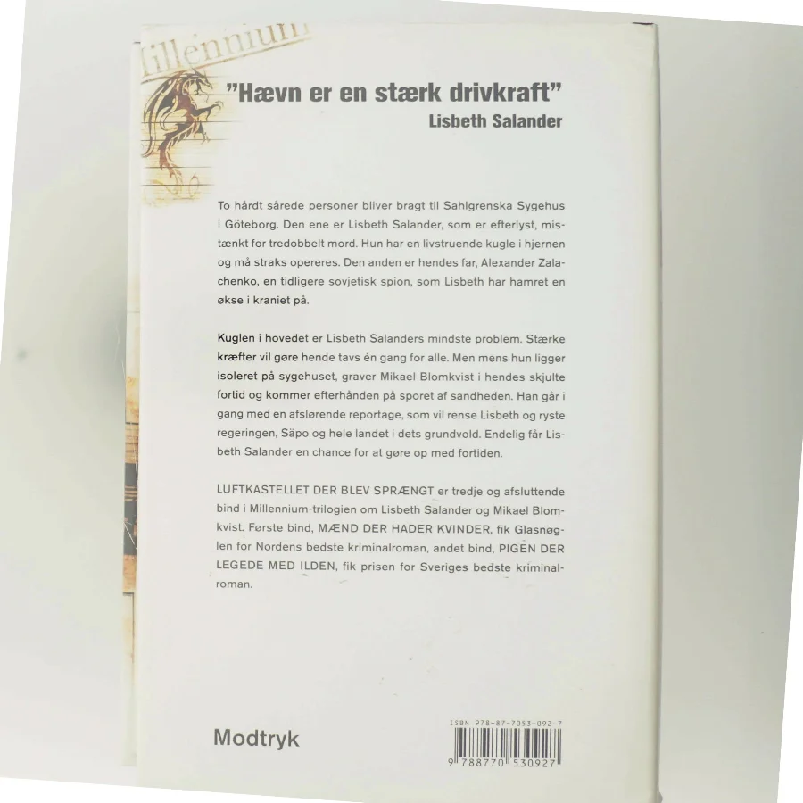 Luftkastelletderblevsprngt Stir up a Hornets' Nest of Girl. Shi Dige Larsen. the Danish Original. Hardcover](chinese Edition) (Bog)