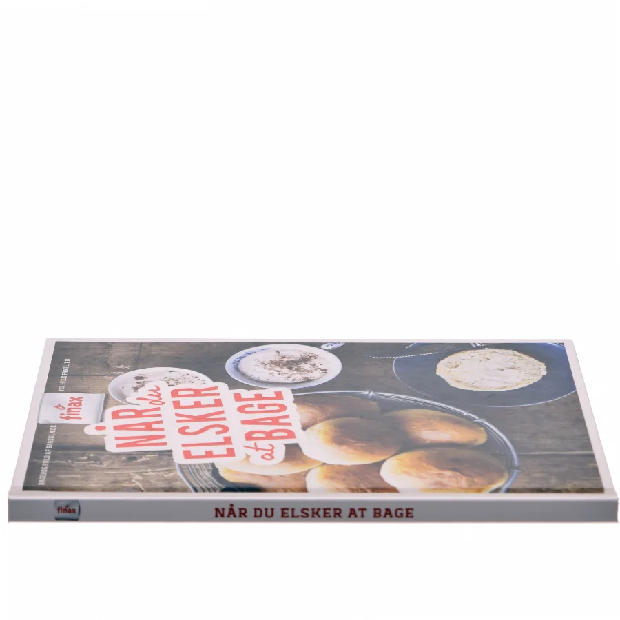 Bagebog 'Når du elsker at bage' fra Finax
