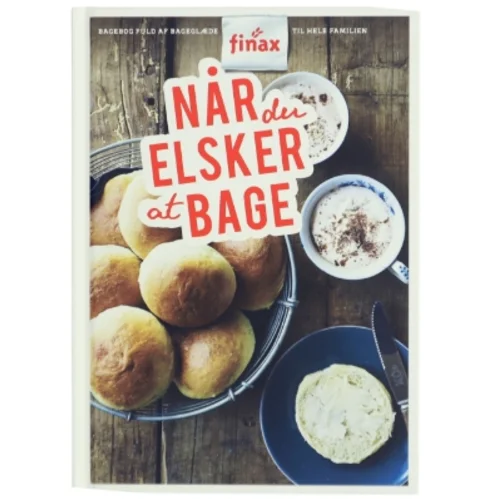 Bagebog 'Når du elsker at bage' fra Finax