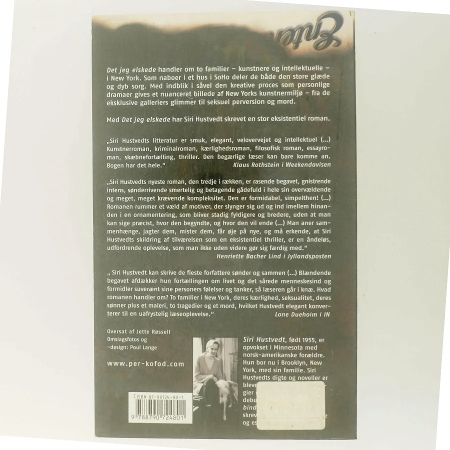 Det jeg elskede : roman af Siri Hustvedt (Bog)