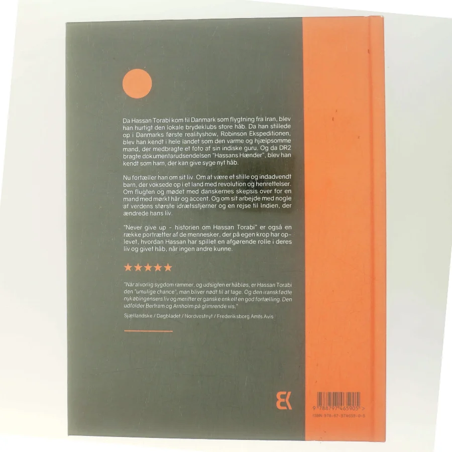 Never give up : historien om Hassan Torabi af Helle Bertram (f. 1971-05-31) (Bog)