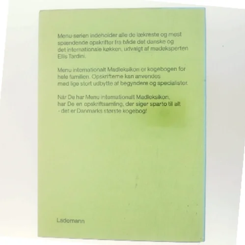 Menu: Internationalt Madleksikon af Ellis Tardini (Bog)