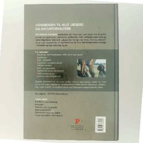 Politikens jagtbog af Niels Henrik Simonsen (Bog)