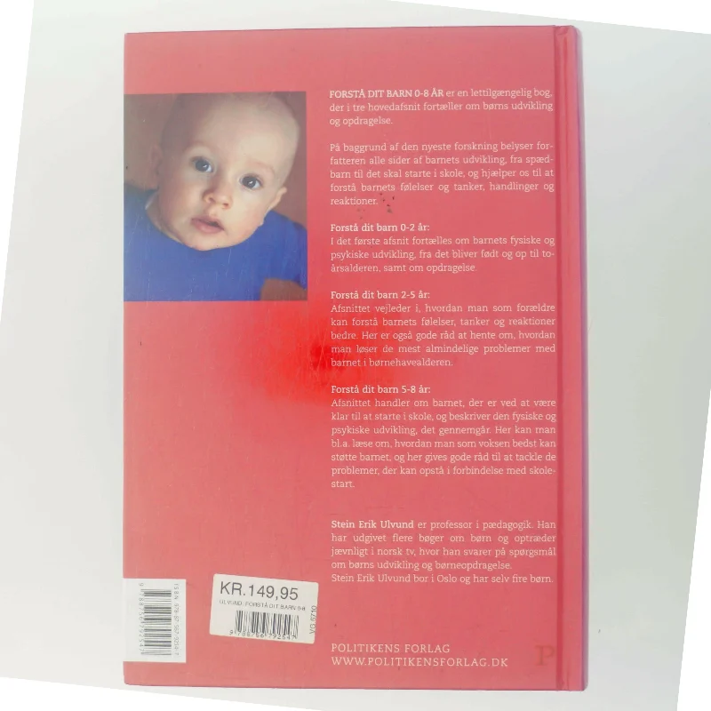 Forstå dit barn 0-8 år af Stein Erik Ulvund (Bog)