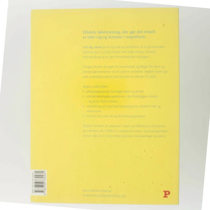 Løb dig slank af Birgitte Nymann (Bog)