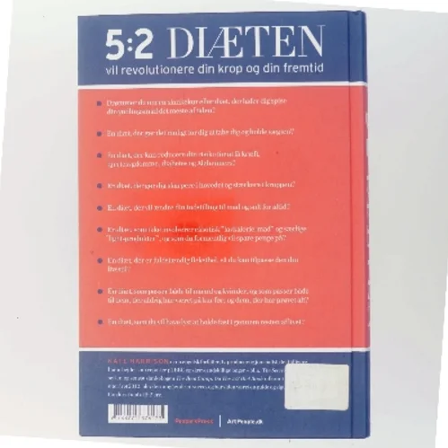 5:2 diæten : boost din forbrænding, dit helbred og din hjerne : spis hvad du vil 5 dage om ugen, 2 dage med let faste af Kate Harrison (Bog)