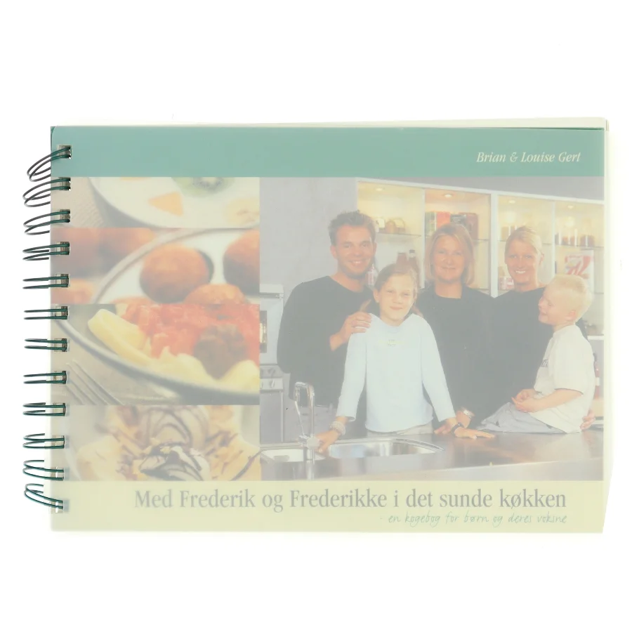 Med Frederik og Frederikke i det sunde køkken : en kogebog for børn og deres voksne af Brian & Louise Gert (Bog)